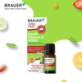 Thực phẩm bảo vệ sức khỏe Brauer Baby & Kids Liquid Vitamin D 400IU 10mL