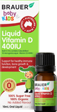Thực phẩm bảo vệ sức khỏe Brauer Baby & Kids Liquid Vitamin D 400IU 10mL