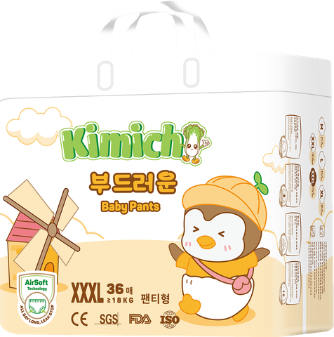 Bỉm trẻ em ( tã quần), size XXXL, 36chiếc/túi, 4 túi/Carton
