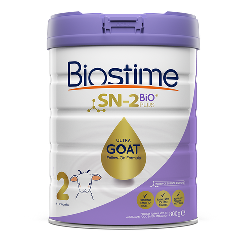 Sản phẩm dinh dưỡng Biostime SN-2 BIO Plus Ultra Goat Follow-on Formula, 800g/hộp (Số 2 6-12 tháng )