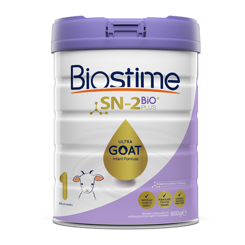 Sản phẩm dinh dưỡng Biostime SN-2 BIO Plus Ultra Goat Infant Formula, 800g/hộp (Số 1 0-6 tháng )