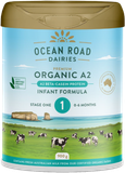 Sản phẩm dinh dưỡng Ocean Road Dairies Organic A2 Protein Infant Formula Stage 1 (0-6 tháng tuổi)