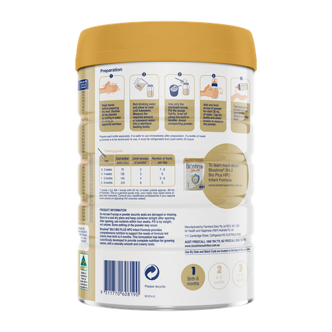 SPDD Biostime SN-2 BIO Plus HPO Infant Formula, 800g/hộp