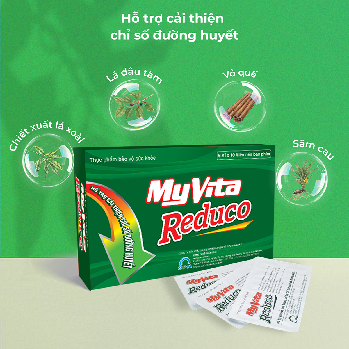  MyVita Reduco : Viên uống hỗ trợ người bệnh tiểu đường 