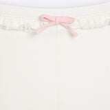 Quần Leggings BéBé Lai Bèo Đính Nơ Bé Gái Cotton Mềm