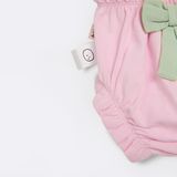 Set Bé gái BéBé Bodysuit và Quần phồng