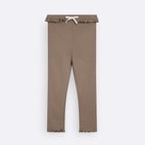 Quần Leggings BéBé Lai Bèo Đính Nơ Bé Gái Cotton Mềm