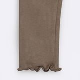 Quần Leggings BéBé Lai Bèo Đính Nơ Bé Gái Cotton Mềm