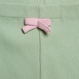 Quần Leggings BéBé Đính Nơ Bé Gái Cotton Co Giãn Mềm Mại