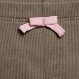 Quần Leggings BéBé Đính Nơ Bé Gái Cotton Co Giãn Mềm Mại