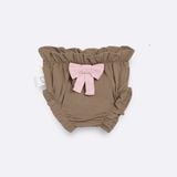 Quần Phồng BéBé Đính Nơ Bé Gái Cotton Thoáng Mát