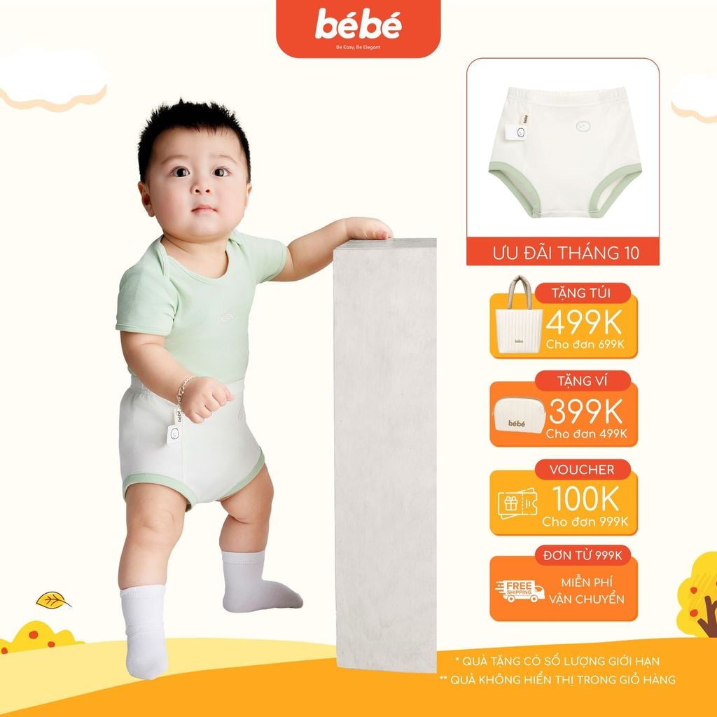 Quần Phồng BéBé Bé Trai Cotton Thoáng Mát