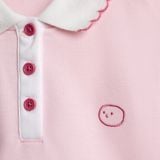 Áo Polo BéBé Cổ Viền Sò Bé Gái Thanh Lịch Dễ Thương