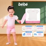 Áo Thun BéBé Tay Cánh Tiên Hai Lớp Đính Nơ Bé Gái