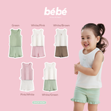 Set Ba Lỗ Bé Gái BéBé Co Giãn Linh Hoạt Thêu Nơ