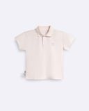 Set Bé trai BéBé Áo Polo viền trắng nâu và Quần dài thể thao