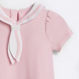 Đầm BéBé Cổ Thủy Thủ Bé Gái Phong Cách Dễ Thương