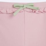 Quần Leggings BéBé Lai Bèo Đính Nơ Bé Gái Cotton Mềm