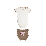 Set Bé gái BéBé Bodysuit và Quần phồng