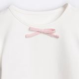Áo Thun BéBé Tay Cánh Tiên Hai Lớp Đính Nơ Bé Gái