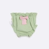 Quần Phồng BéBé Đính Nơ Bé Gái Cotton Thoáng Mát
