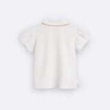 Áo Polo BéBé Cổ Viền Sò Bé Gái Thanh Lịch Dễ Thương