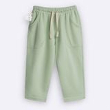 Set bé trai BéBé Áo thun cổ tròn logo icon và Quần dài phong cách thể thao