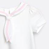 Đầm BéBé Cổ Thủy Thủ Bé Gái Phong Cách Dễ Thương