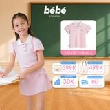 Áo Polo BéBé Cổ Viền Sò Bé Gái Thanh Lịch Dễ Thương