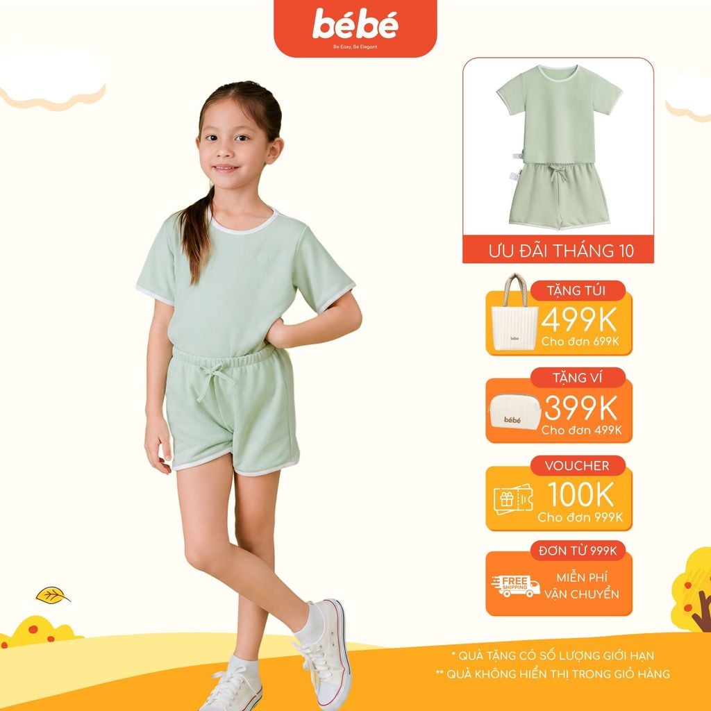 Set Đồ BéBé Thể Thao Bé Gái Năng Động Thoải Mái
