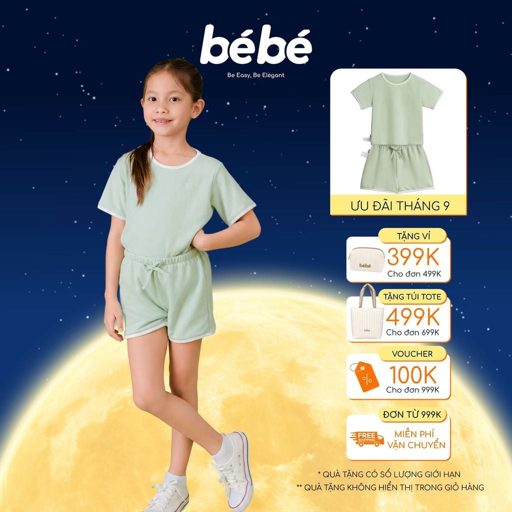 Set Đồ BéBé Thể Thao Bé Gái Năng Động Thoải Mái