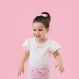 Áo Thun BéBé Tay Cánh Tiên Hai Lớp Đính Nơ Bé Gái