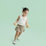 Chân Váy BéBé Dáng A Bé Gái Pima Cotton Cao Cấp Mềm Mịn Đính Nơ