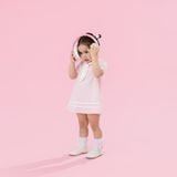 Đầm BéBé Cổ Thủy Thủ Bé Gái Phong Cách Dễ Thương