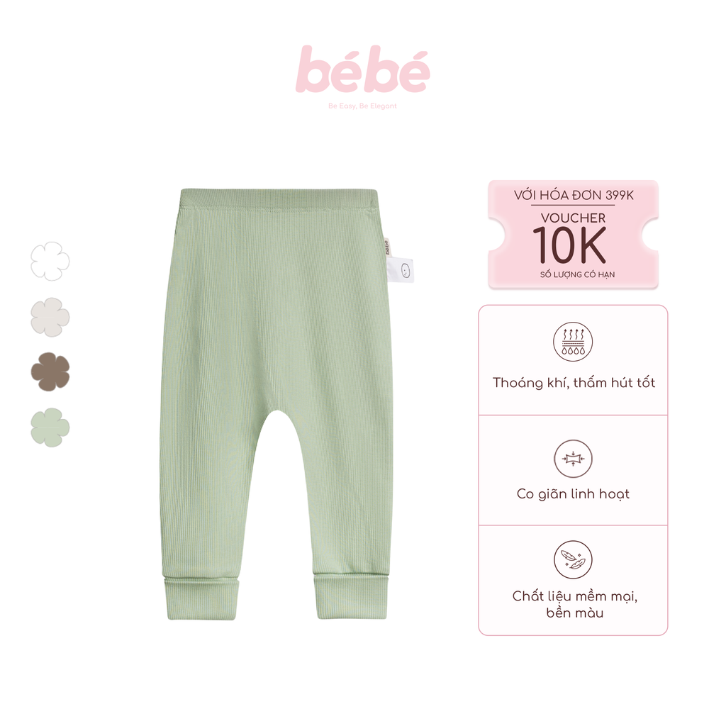 Quần Leggings BéBé Bé Trai Cotton Co Giãn Mềm Mại
