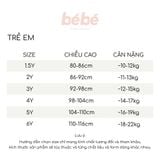 Set năng động Bé gái BéBé Áo thun icon và Quần biker có nơ