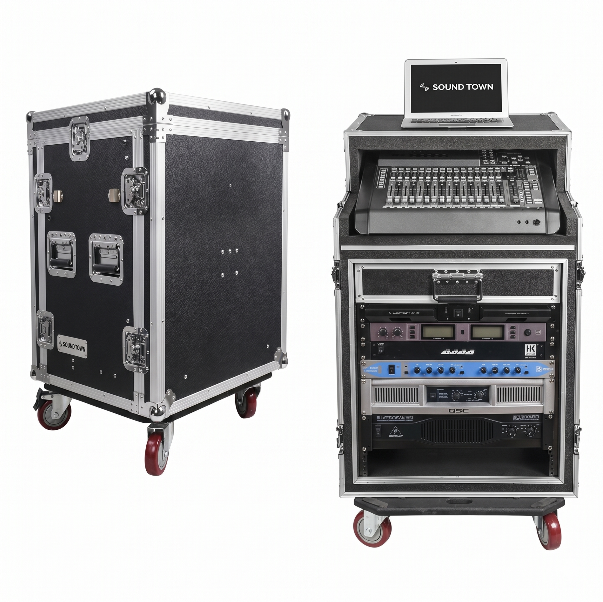  Tủ 12u + Mixer 