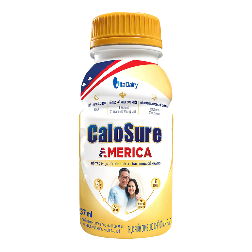  Combo 02 chai Sữa bột pha sẵn Calosure America 237ml - Quà tặng không bán 