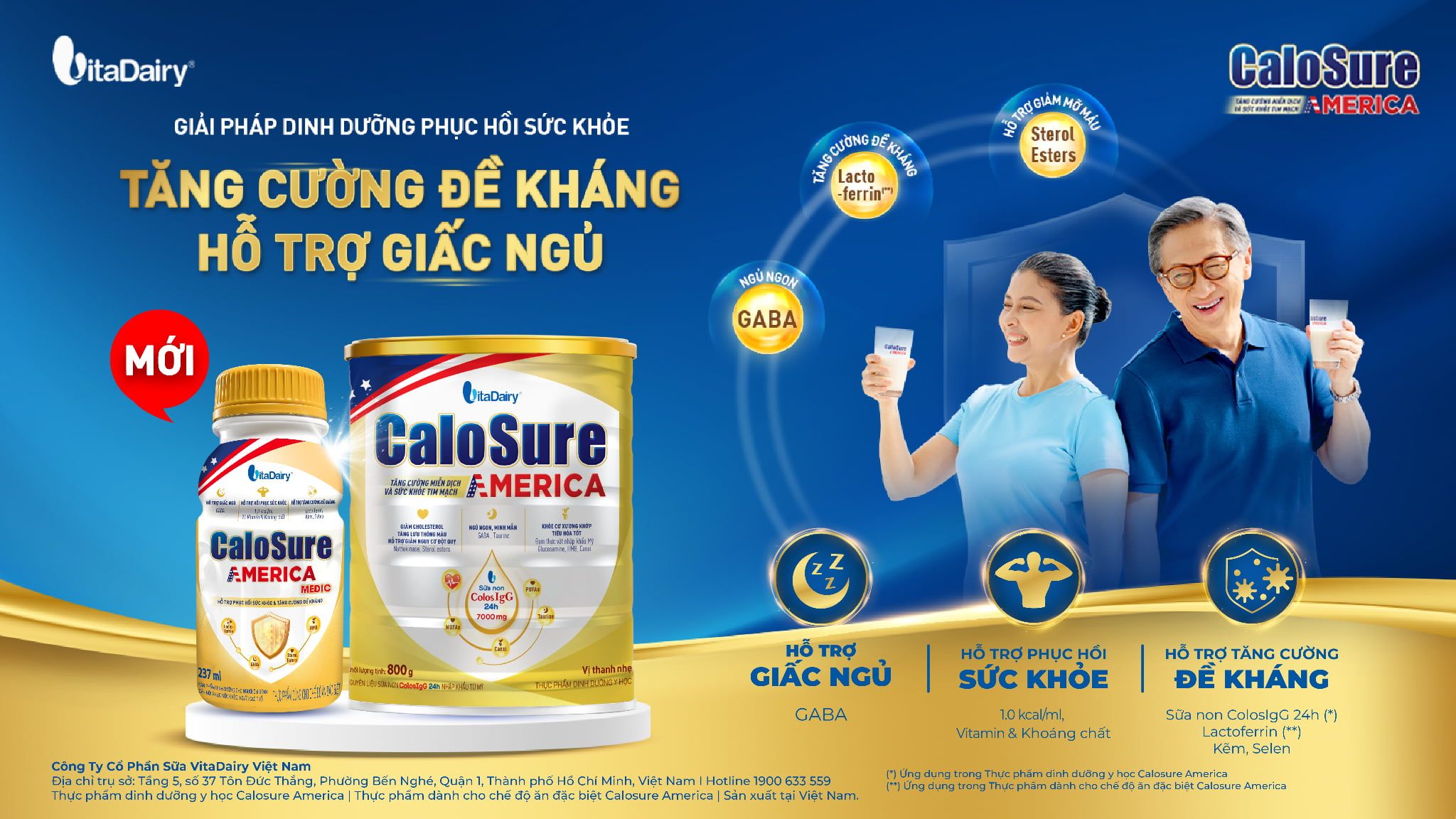  Sữa bột pha sẵn Calosure America thùng 24 chai 237ml - VitaDairy 