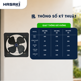  Quạt Thông Gió Vuông Hasaki 