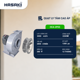 Quạt Ly Tâm Cao Áp HCA-2P03-220/380V 