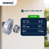  Quạt Ly Tâm Trung Áp HTA-4P01-220/380V 