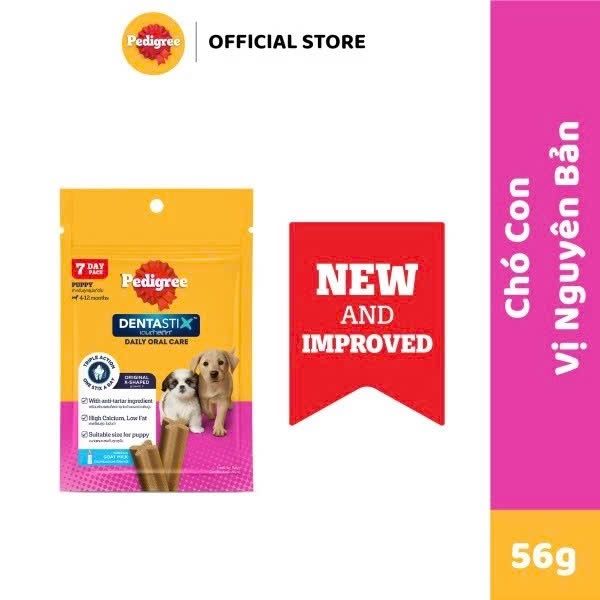 Pedigree Que Gặm Vị Gà Chó Con - DentalStix Milk Puppy 56g