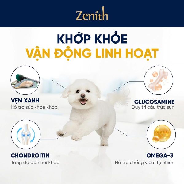Thức Ăn Hạt Mềm Cho Chó Trưởng Thành - Zenith Premium  - Vị Vịt&Gà  - 1kg