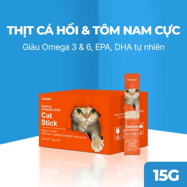 Faenbei Súp thưởng dòng kinh điển cho mèo Que 15g