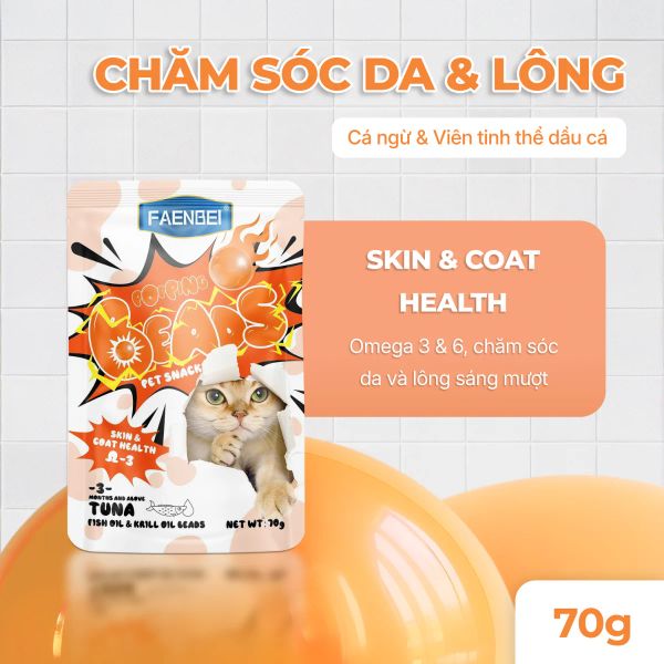 Faenbei Pate Mèo Dạng Viên Tinh Thể 70g