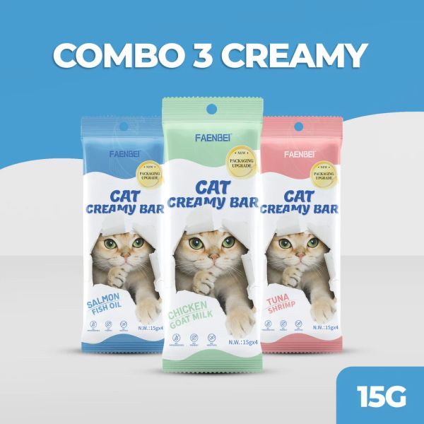 Faenbei  Súp thưởng dòng Creamy cho mèo gói 15g