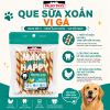 PalmyDays Que Sữa Xoắn Gà, Gặm Nhai Sạch Răng Dành Cho Chó 90g