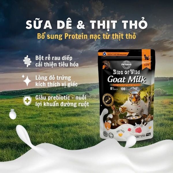 Pate Mèo Sữa Dê Bite Of Wild/70g