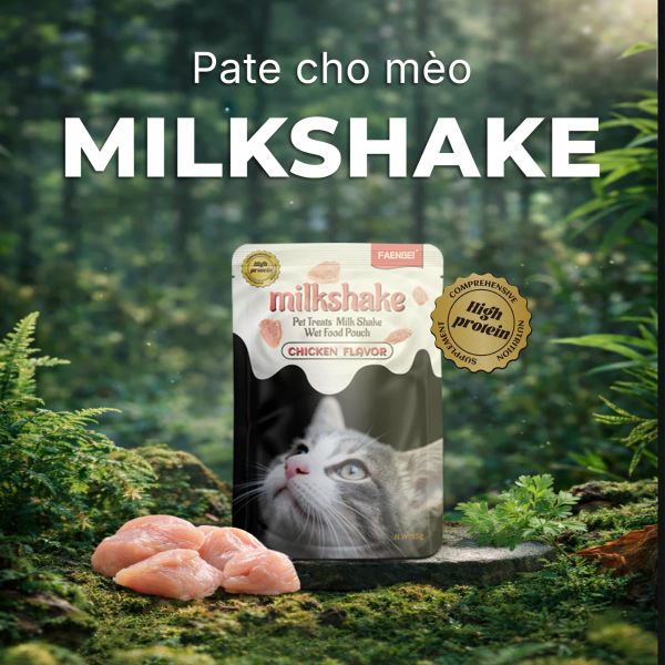 Faenbei Cat Pate Milkshake - Pate Mèo Dạng Sữa Lắc Vị Thị Gà 85g